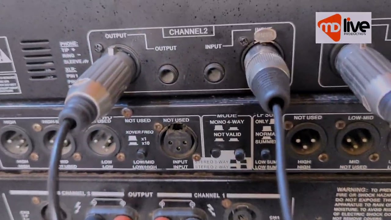 Câblage avec @mixeur @égaliseur @crossover @amplificateur