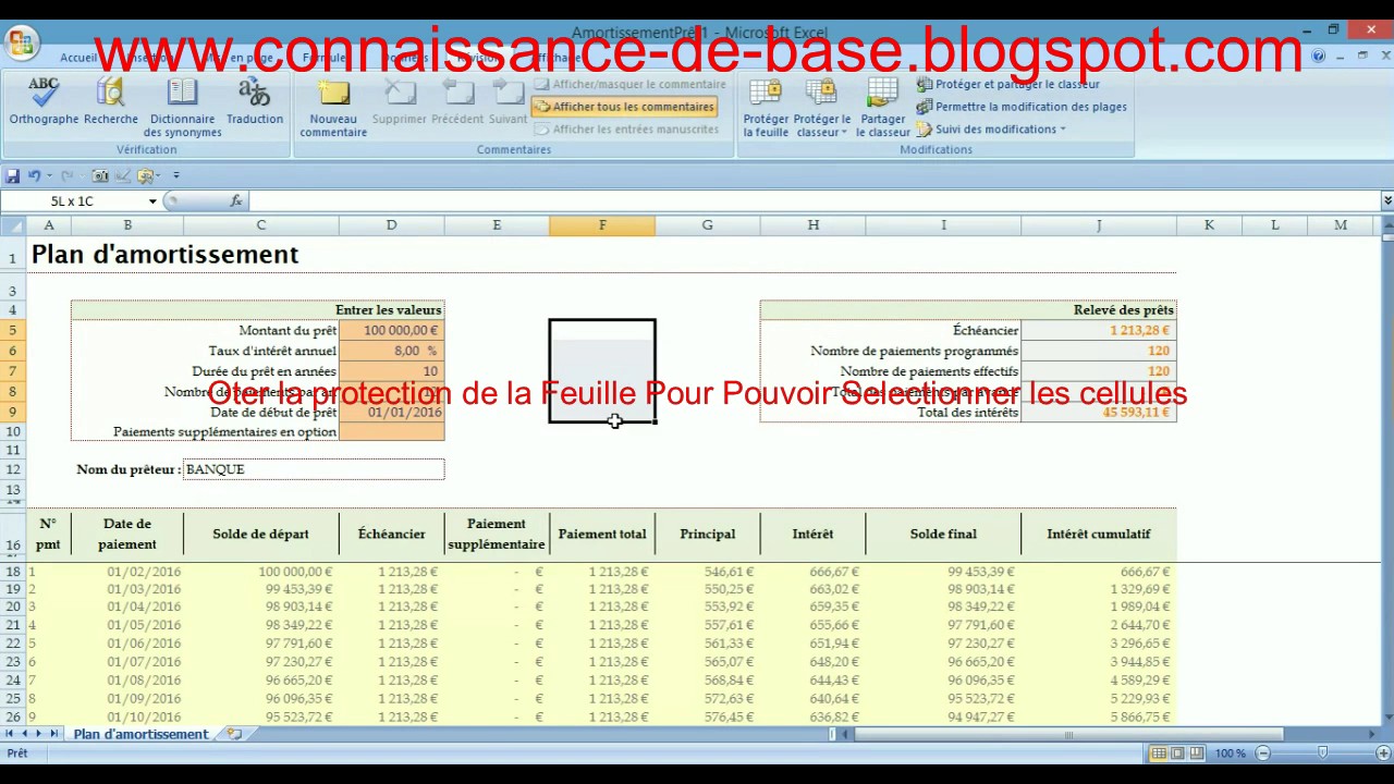 SIMULATION DE CREDIT EN SE BASANT SUR LES MODELES D’EXCEL - YouTube