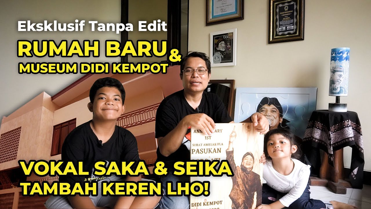 EKSKLUSIF BLUSUKAN RUMAH BARU SAKA, SEIKA, DAN MUSEUM DIDI KEMPOT DI SOLO