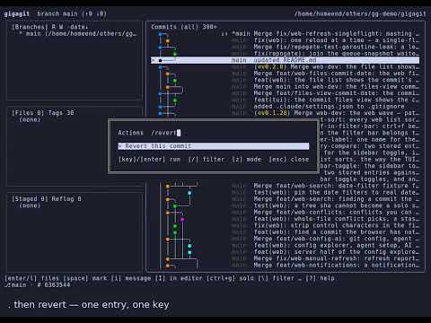 Git revert a commit — undo one from five commits ago (gg)