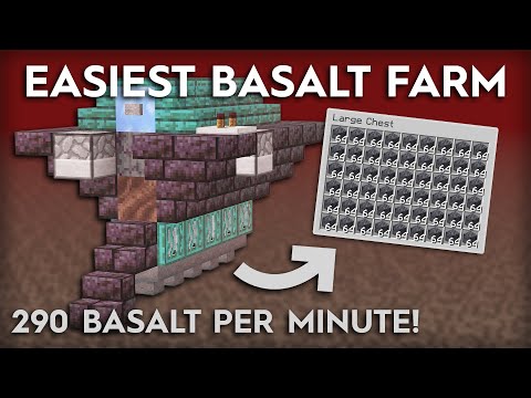 Minecraft Easiest Basalt Farm/Generator - 290 Basalt Per Minute!
