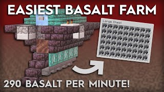 Minecraft Easiest Basalt Farm/Generator - 290 Basalt Per Minute!