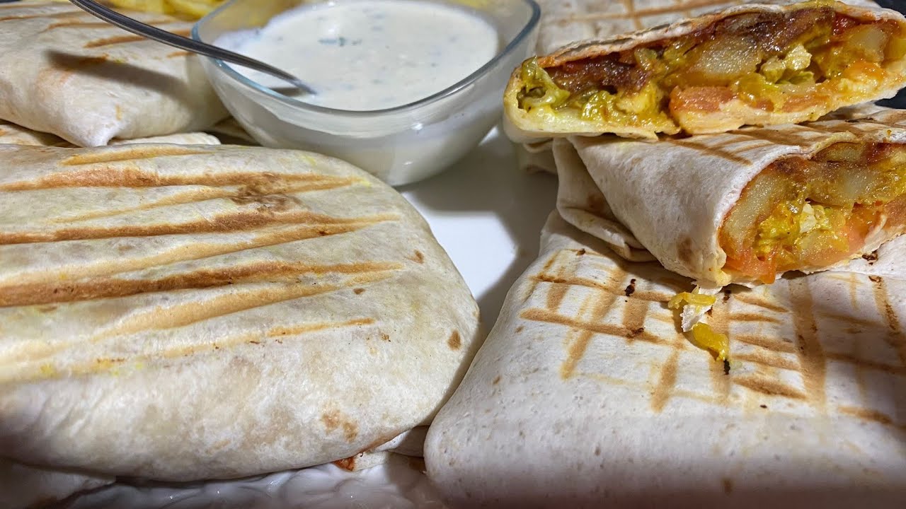 Tacos de pollo o burritos al estilo marroqui INCREÍBLE/ salsa de yogur