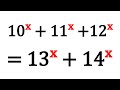 An exponential equation from 101 problems in algebra