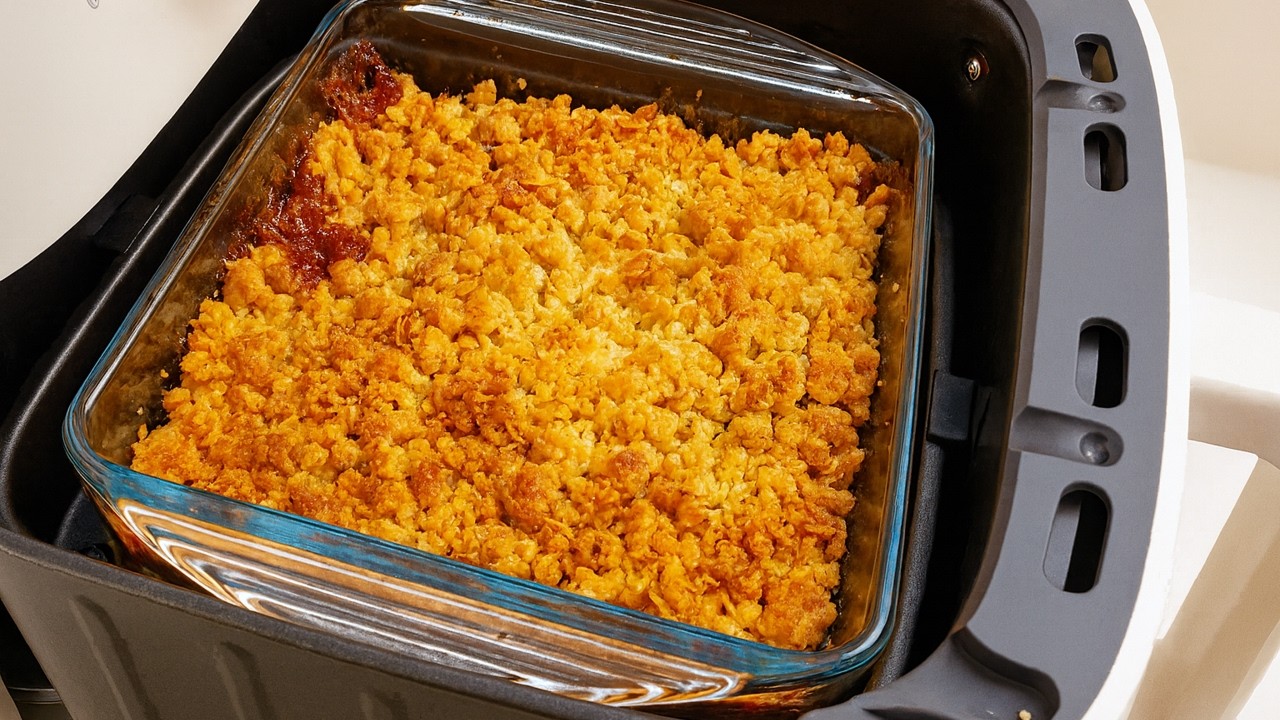 Сочный, хрустящий ЯБЛОЧНЫЙ крамбл в АЭРОГРИЛЕ за 8 минут! Так вкусно и просто!