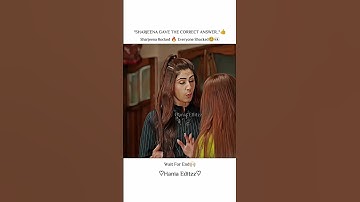 sharjeena rocked 🔥 everyone shocked 🤯#respect #haniaamir #satisfying #love #fyp #edit #drama