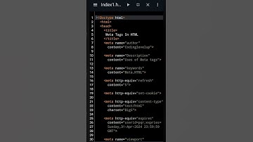 Meta Tags in HTML #metatags #html #beginners #coding