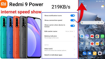 How To Enable Internet Speed Show Redmi 9 Power | Internet Speed Show Kaise Karen | Net Speed Show