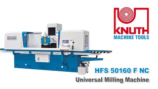 KNUTH HFS 50160 F NC - Easy programming of grinding precision for large and heavy workpieces