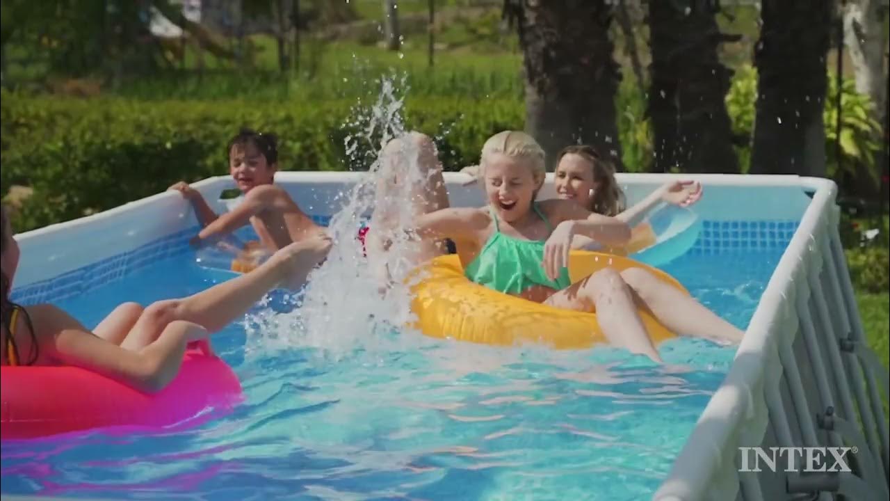 INTEX 26355EH Ultra XTR Deluxe Rectangular Above Ground Swimming Pool