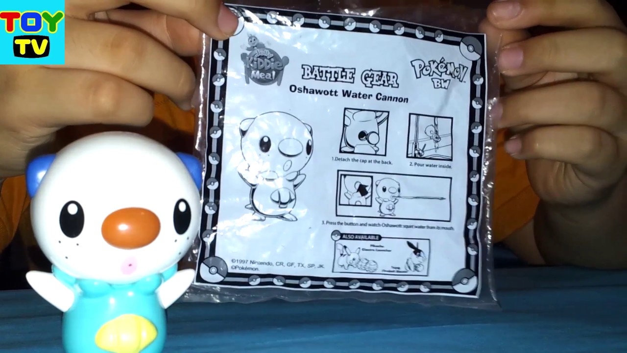 Jollibee Kids Meal Pokemon Battle Gear Oshawott Water Cannon 2016