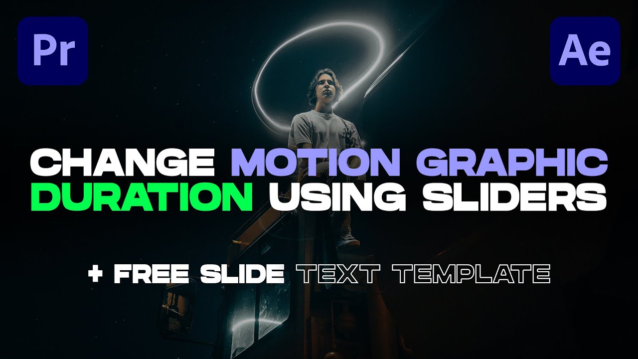 Change Motion Graphic Duration Using SLIDERS + FREE SLIDE TEXT TEMPLATE