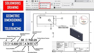 ✅ Solidworks Drawing  Geometric Dimensioning and Tolerancing