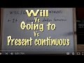 INGLÉS 22a- Diferenciar Will-Going To-Pr. Continuous. Inglés para hablantes de español.