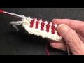 2 Color Ribbing (Corrugated Ribbing)  Worked Flat / Stranded Knitting