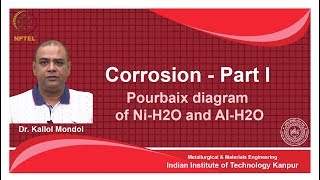 noc18-mm14 Lecture 24-Construction of Pourbaix diagram for Ni-H2O system and AI-H2O system