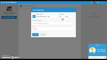 Creating a Subject Map in Chalk.com