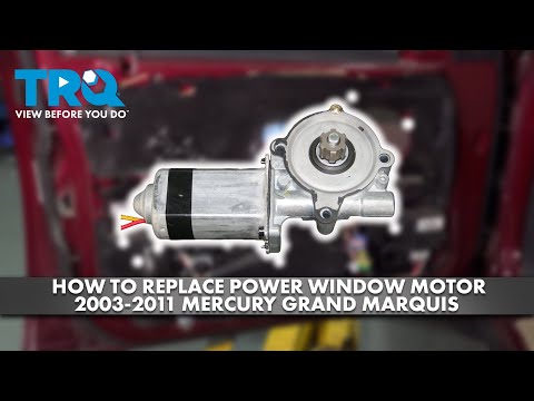 How to Replace Power Window Motor 2003-2011 Mercury Grand Marquis