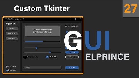 27. تصميم برنامج شات متكامل ج2 (تصميم المحادثات) بايثون |Custom Tkinter  (احتراف الواجهات بايثون)