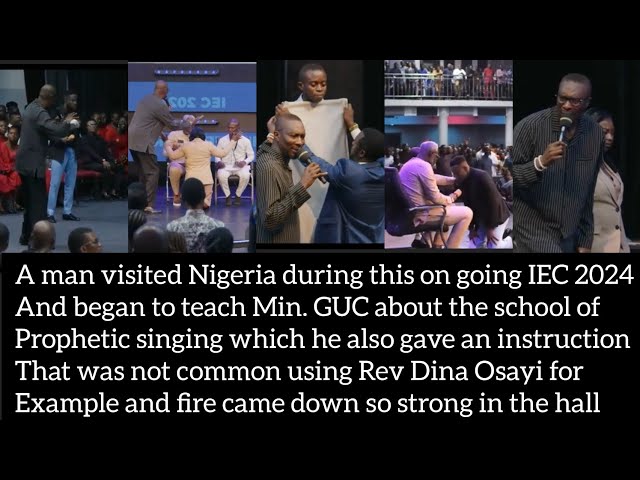 A man visited Nigeria during IEC and began to teach Min. GUC about the school of prophetic singing class=