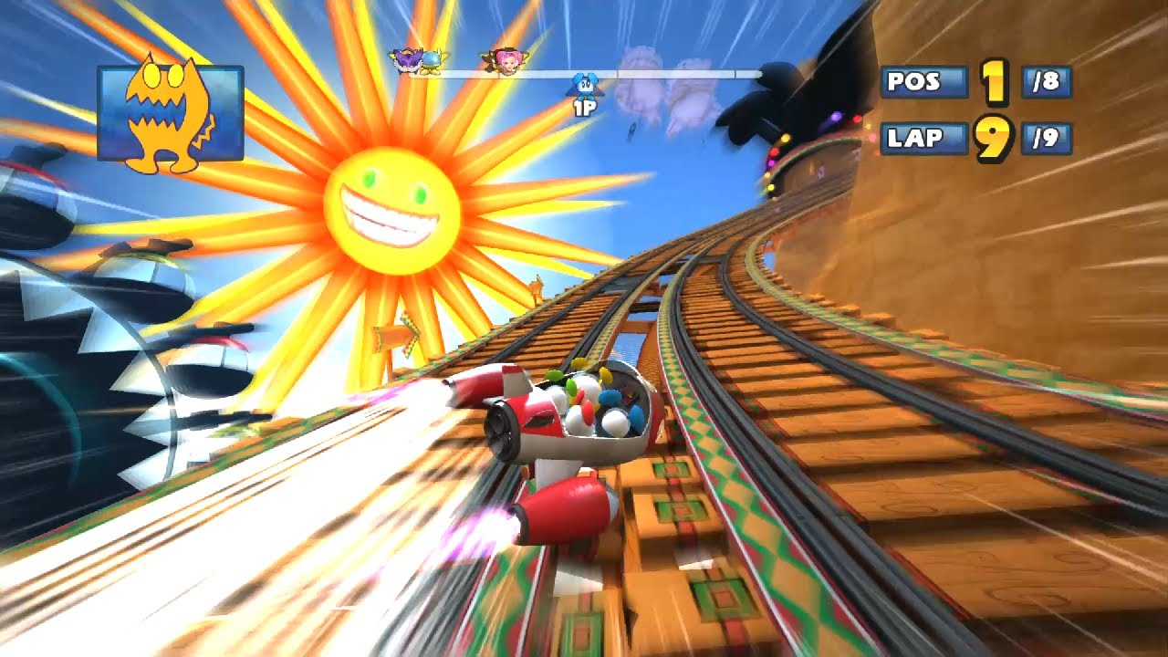 CHUCHUS Rocky-Coaster 9 Laps Expert (Request) Sonic & Sega All-Stars Racing Videos