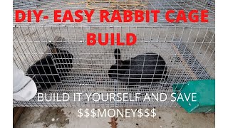 DIY Step by Step Rabbit Cage build | Better than store bought!