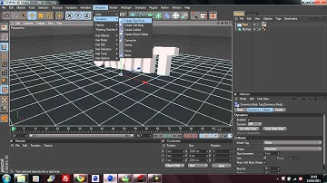 Cinema 4d)HOW TO MAKE A CUBE FALL AND EXPLODE ON THE GROUND TUT