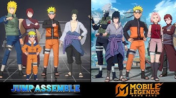 Mobile Legends vs Jump Assemble : Naruto Collab Skins 2025