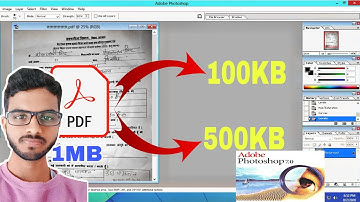 How to reduce PDF size to 100KB and 500KB in Photoshop 7.0 | Compress PDF Easily in Hindi