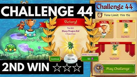 Merge Dragons Challenge 44 • 6m39s On 2nd Win ☆☆☆