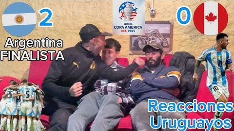 #Argentina 2 vs #Canadá 0 - Copa América - (Reacciones de amigos) ARGENTINA FINALISTA