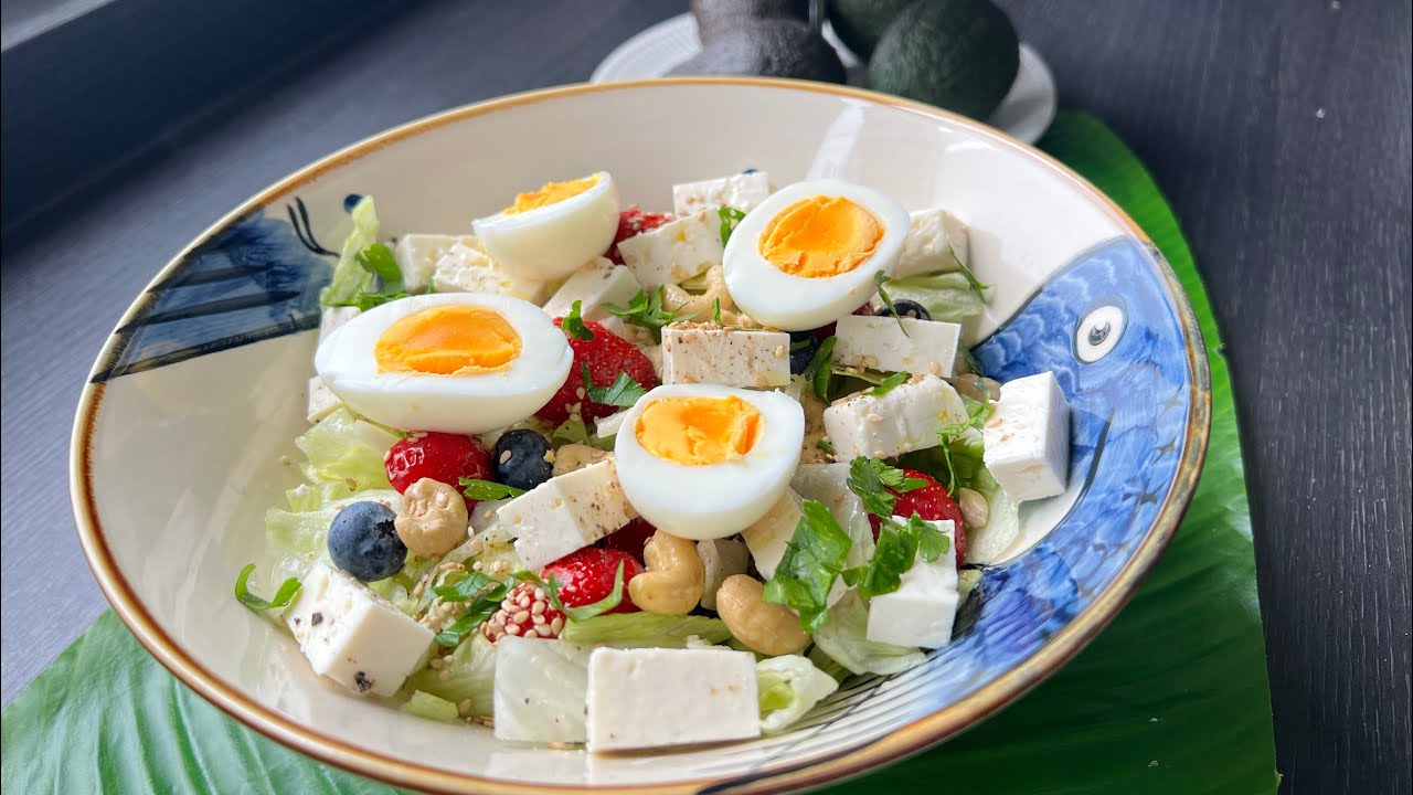 Green Salad My Own Recipe | Vegetarian Salad | Low Carb