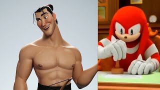 Knuckles rates Disney Male crushes