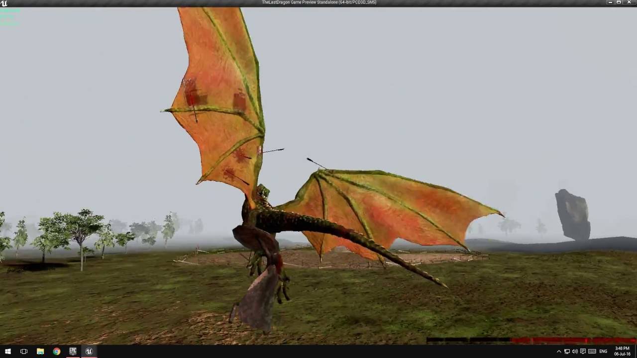 Dragon UE4 project: Dragon vs knight army. - YouTube