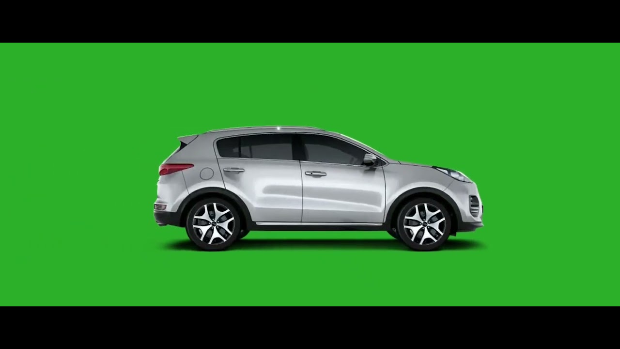 Green Screen 2017 Kia Sportage EX car 2017 Kia Sportage Green Screen