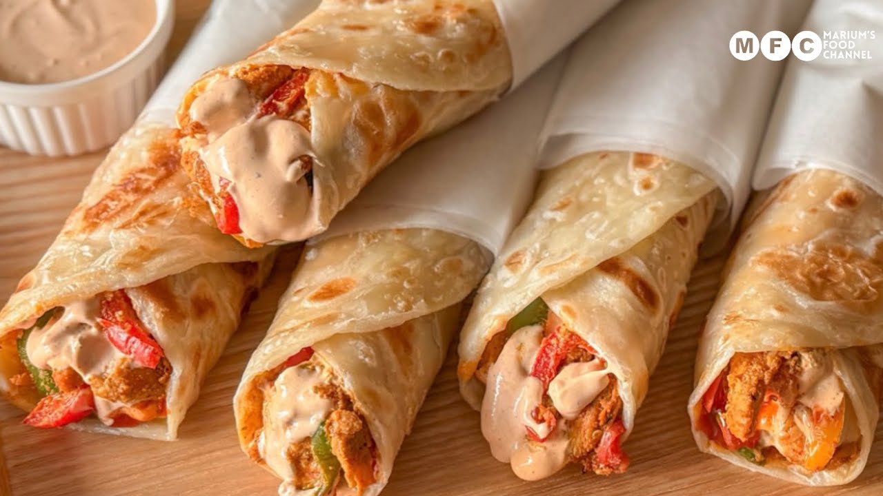 Best Chicken Fajita Paratha Roll | Juicy, Spicy & Better Than Street Food! 