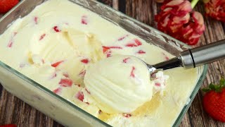 Homemade ice cream with only 3 ingredients. Not everyone knows this recipe! No gelatin!