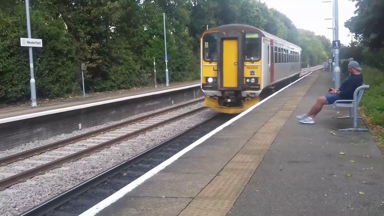 At Westerfield  train station