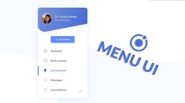 IONIC 5 Modern looking menu - UI design