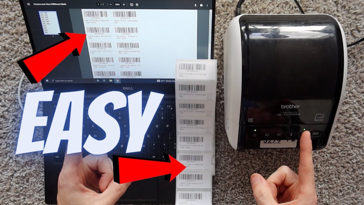 How to Print Amazon Product Labels With the Brother QL1110NWB Label