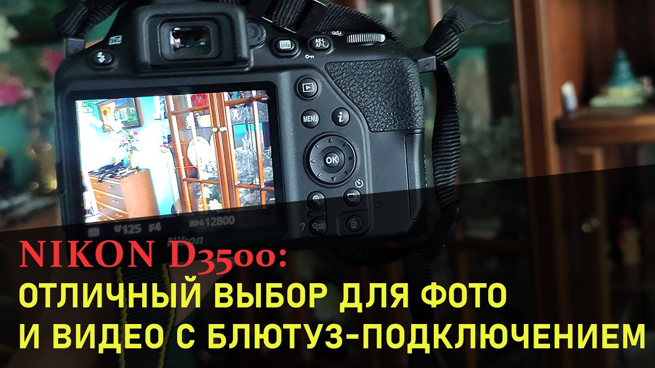 Nikon D3500: Отличный выбор для фото и видео с блютуз-подключением
