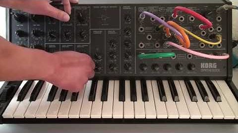 Korg MS-20 sunny loop with ESP+EG1 modulation #korgms20