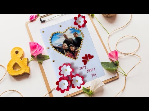 Family day Greeting Card I How to make greetings card of family day I International Family Day 2021