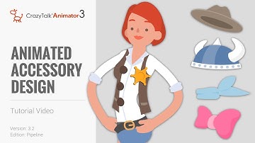 CrazyTalk Animator 3.2 Pipeline Tutorial - Animated Accessory Design
