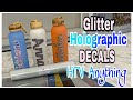 How to make dishwasher safe decals with glitter htv using htv anything from trw