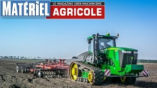 Presentation John Deere 9560 RT au travail dans les Landes by Matériel Agricole