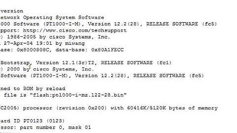 Loading Cisco IOS Image Files and Show Version