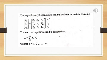PSA2 - Y bus Formulation