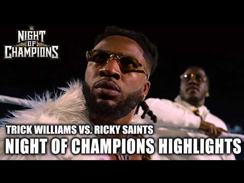 U.S. TITLE MATCH 🇺🇸 Trick Williams vs. Ricky Saints | Night of Champions | WWE on ESPN