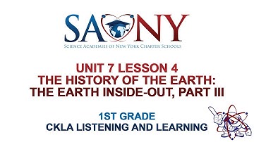 1st Grade CKLA Listening & Learning - Unit 7 Lesson 4 The History of the Earth: The Earth Inside-Out